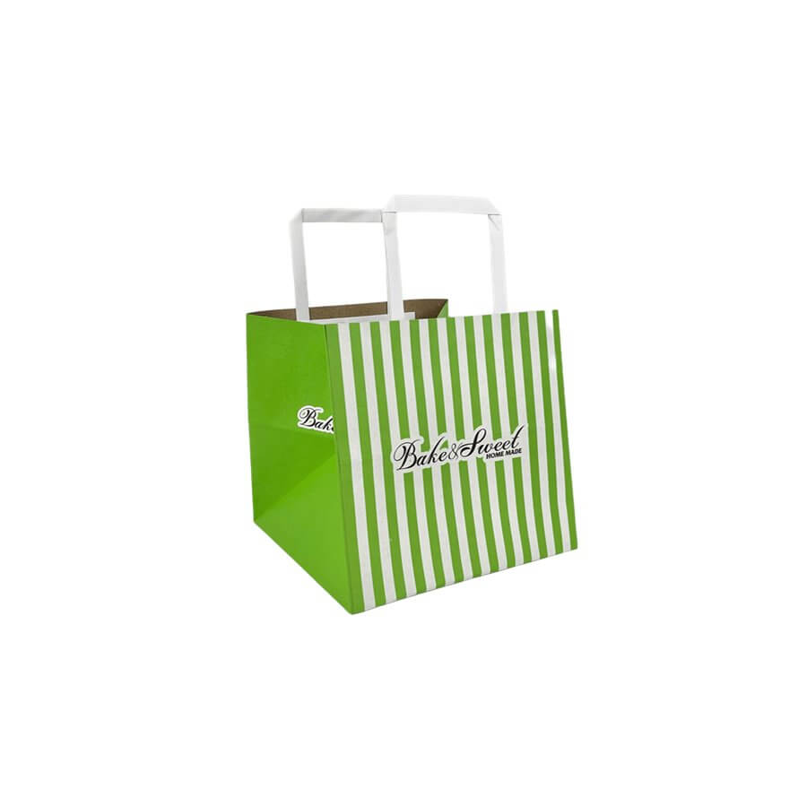 ถุงใส่กล่องเค้ก SCP PACKING 2 ปอนด์ ขนาด 10.5 X 9.25 X 10.5 นิ้ว สีเขียว (1 แพ็ค 50 ใบ)
